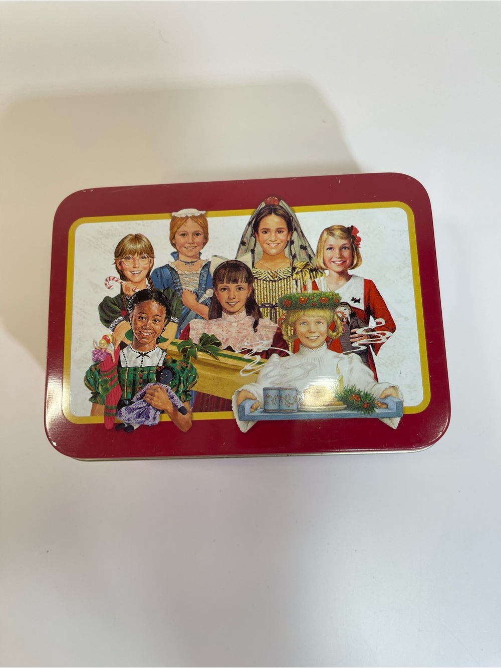 American Girl Cookie Cutter Set Hallmark Red Tin 8 Recipe Cards Y2K 2003 Vintage